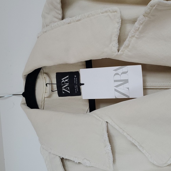 Zara Belted Cotton Top Coat - Picture 9 of 13